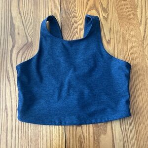 Outdoor Voices Navy and Black Crop Top